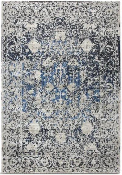 Panache Taupe Blue Area Rug - 5 3  X 7 6 