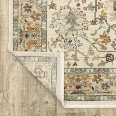 Lucca Ivory Multi 5 3  x 7 6  Area Rug