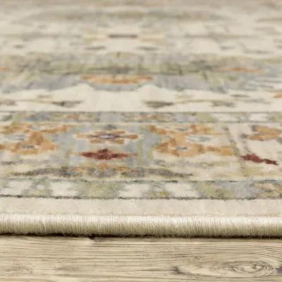 Lucca Ivory Multi 5 3  x 7 6  Area Rug