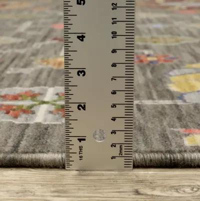 Lucca Grey Multi 5 3  x 7 6  Area Rug