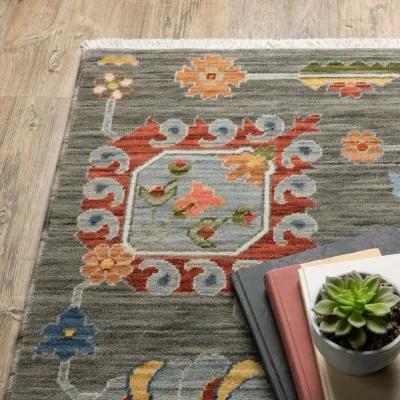 Lucca Grey Multi 5 3  x 7 6  Area Rug