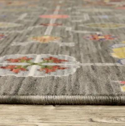 Lucca Grey Multi 5 3  x 7 6  Area Rug