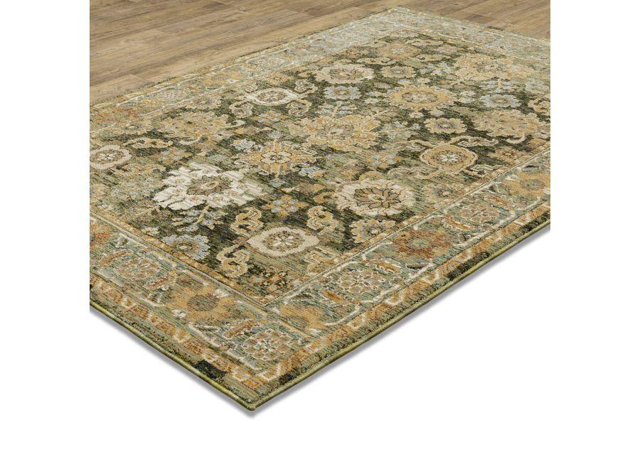 Andorra Green Gold 6 7  x 9 6  Area Rug