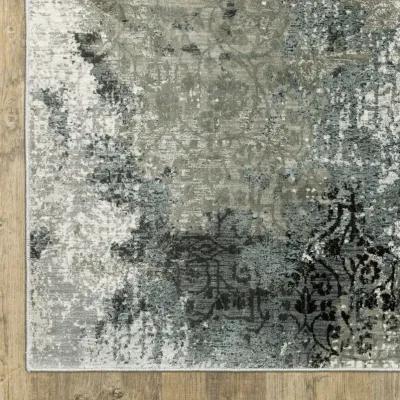 Gemini Blue Beige 6 7  x 9 6  Area Rug