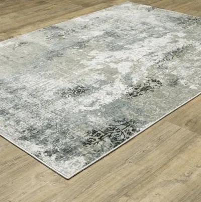 Gemini Blue Beige 6 7  x 9 6  Area Rug