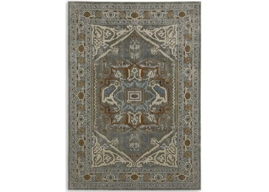 Ellington Grey Multi 6 7  X 9 6  Area Rug