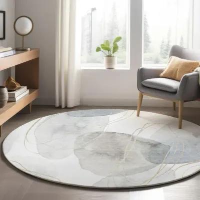 Odyssey Pearl - 8 0  X 8 0  Round Area Rug