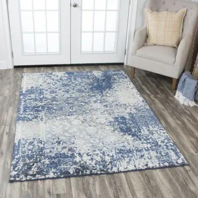 Gossamer Blue Grey Area Rug - 8 0  X 10 0 