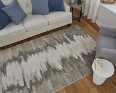 Micah Zap Ivory Silver 6 7  x 9 6  Area Rug