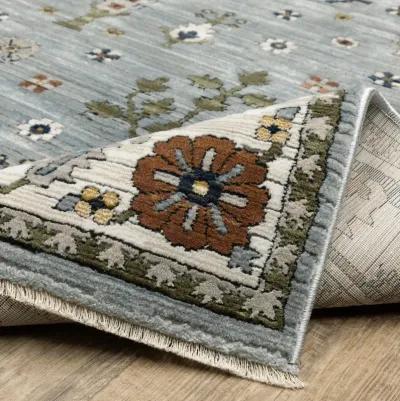 Keira Blue Green Area Rug - 7 10  x 10 1 