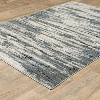 Caravan Beige Blue Area Rug - 7 10  X 10 10 