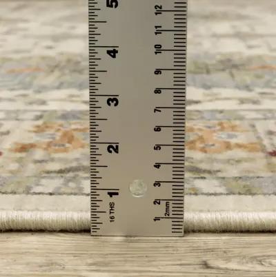 Lucca Ivory Multi 2 6  x 12 0  Area Rug