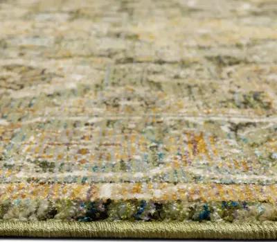 Andorra Green Gold Area Rug - 2 3  X 8 0 