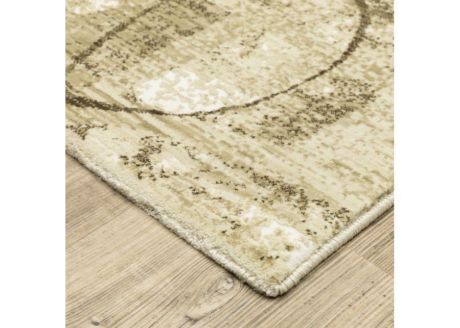 Reed Beige Brown 2 3  X 7 6  Area Rug