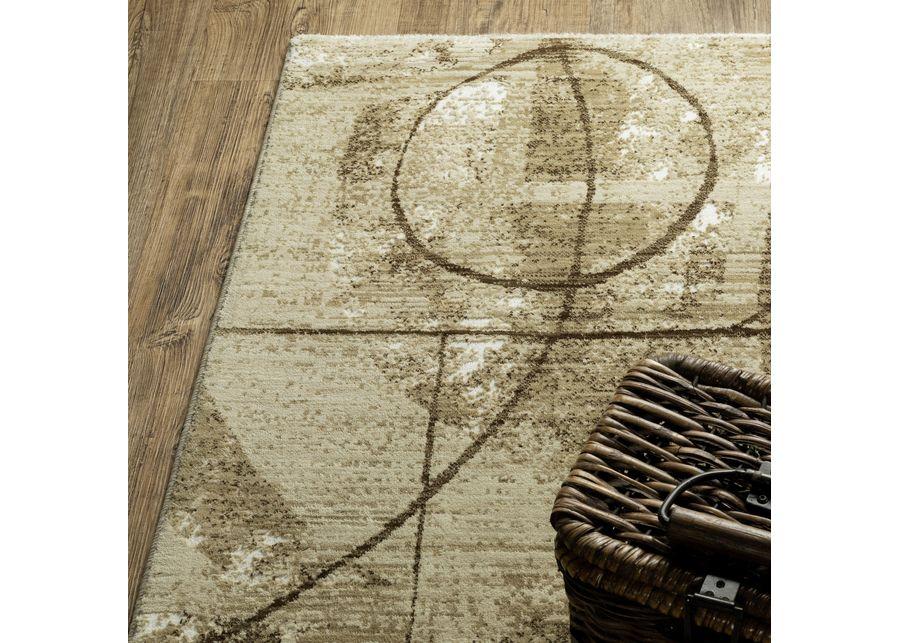 Reed Beige Brown 2 3  X 7 6  Area Rug