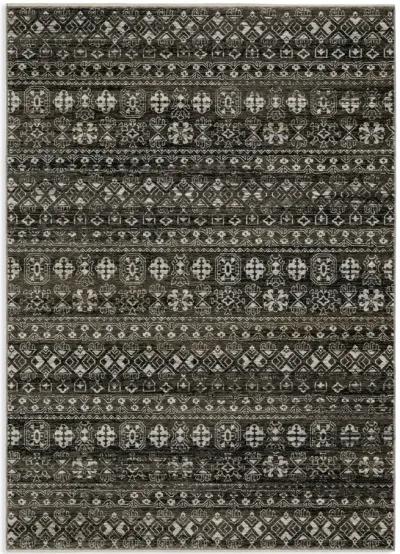 Chamberlain Grey Black Area Rug - 2 3  X 7 6 