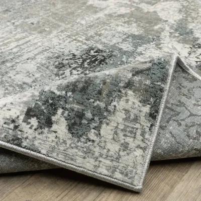 Gemini Blue Beige 9 10  x 12 10  Area Rug