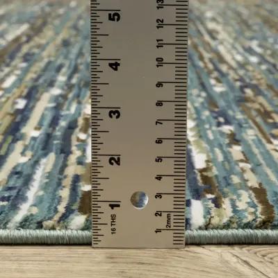 Reed Blue Multi 9 10  x 12 10  Area Rug