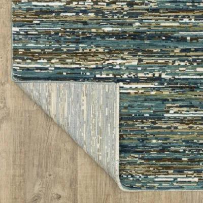 Reed Blue Multi 9 10  x 12 10  Area Rug