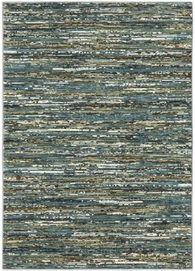 Reed Blue Multi 9 10  x 12 10  Area Rug