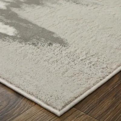 Micah Zap Ivory Silver 13 0  x 20 0  Area Rug