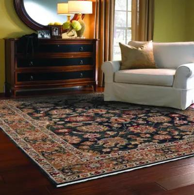 Lineage Peshawar Deep Indigo 9 10  x 13 0  Area Rug