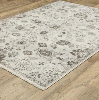 Chamberlain Grey Ivory Area Rug - 9 10  X 12 10 