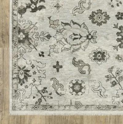 Chamberlain Grey Ivory Area Rug - 9 10  X 12 10 