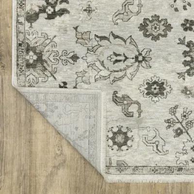 Chamberlain Grey Ivory Area Rug - 9 10  X 12 10 