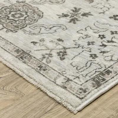 Chamberlain Grey Ivory Area Rug - 9 10  X 12 10 