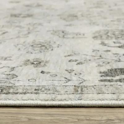 Chamberlain Grey Ivory Area Rug - 9 10  X 12 10 