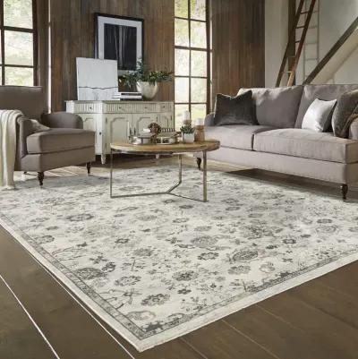 Chamberlain Grey Ivory Area Rug - 9 10  X 12 10 