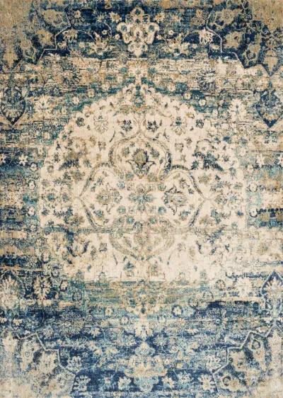 Anastasia Blue Ivory Area Rug - 12 0  X 15 0 