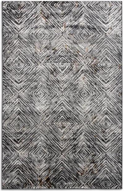 Adore Diamonds Deep Blue Whitecap - 8 8  x 11 10  Area Rug