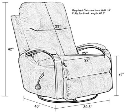 Delta Swivel Glider Recliner