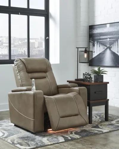 Crenshaw Power Home Theater Recliner - Cappuccino