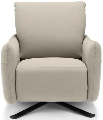 Keta Leather Power Recliner - Stone