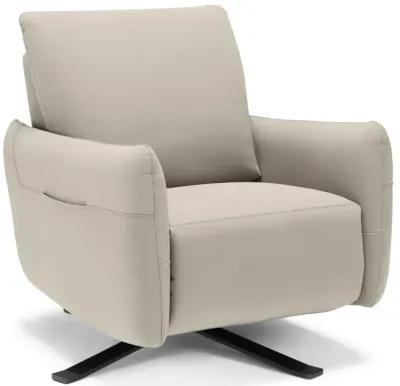 Keta Leather Power Recliner - Stone