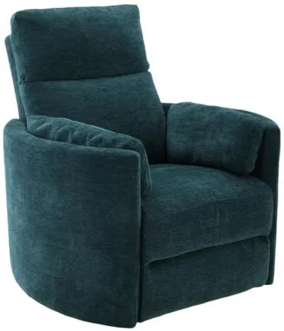 Stuart Swivel Power Recliner - Peacock