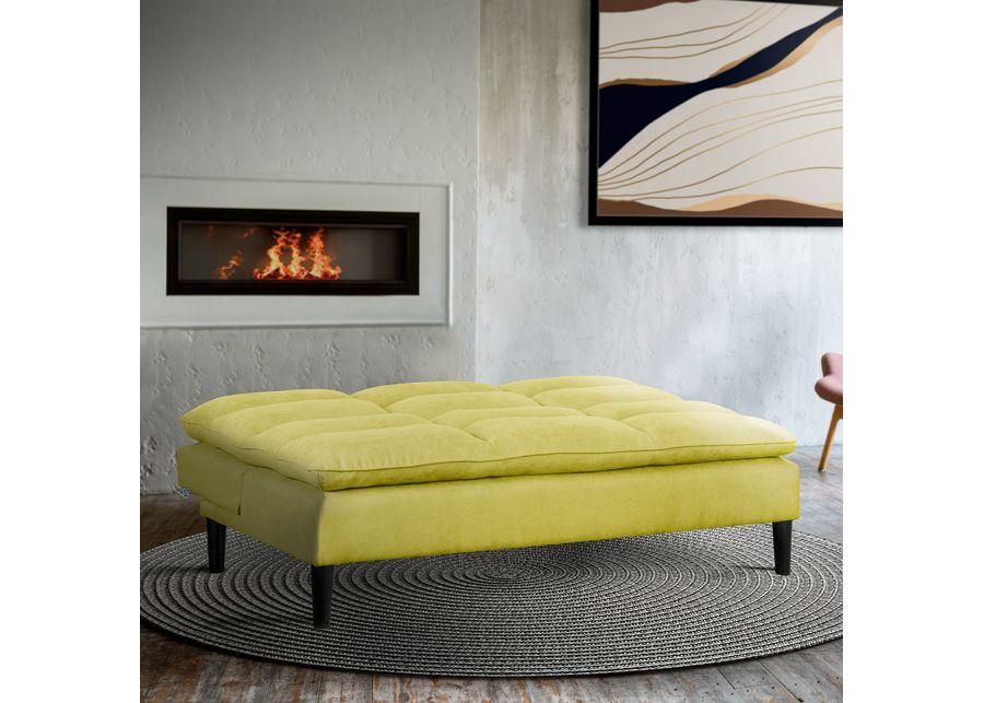 Pascal Convertible Sleeper Sofa - Chartreuse