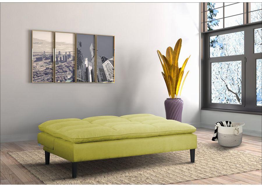 Pascal Convertible Sleeper Sofa - Chartreuse