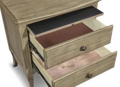 Delilah Mink 2 Drawer Nightstand