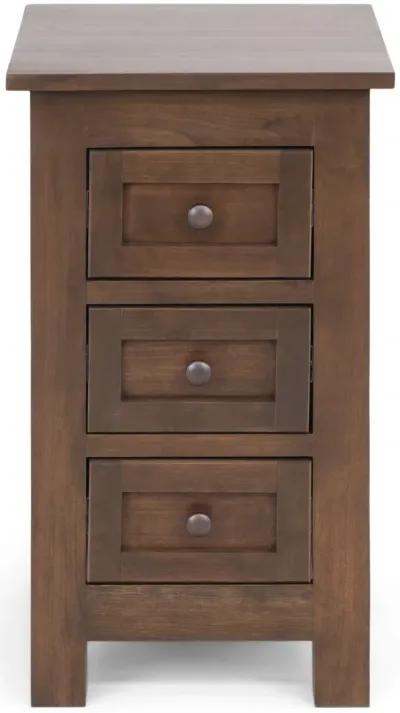 Taylor J 3 Drawer Nightstand