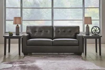 Elsa Leather Sofa - Storm