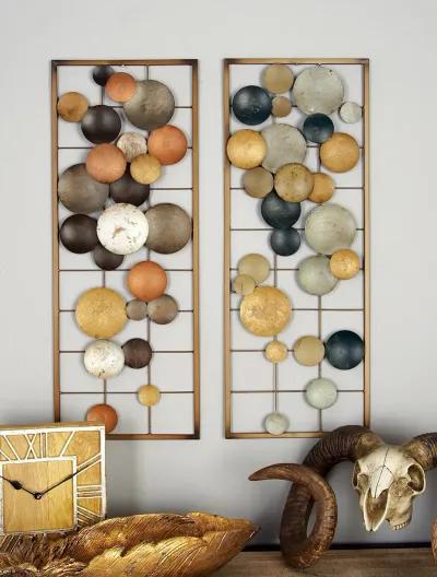 Multi-Colored Disc Wall Decor  Assortment 