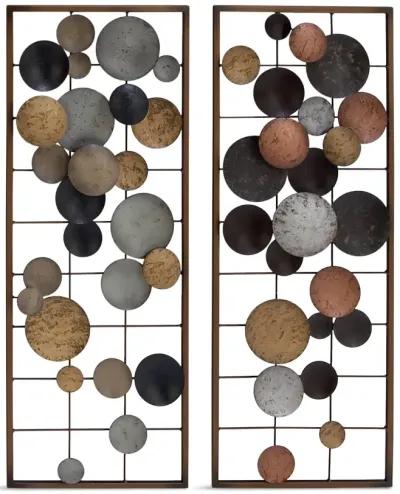 Multi-Colored Disc Wall Decor  Assortment 