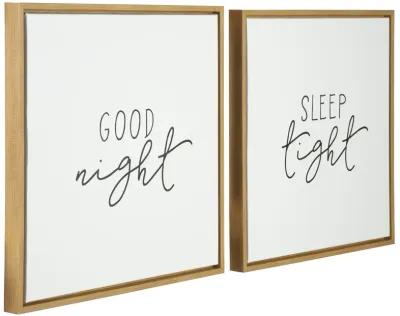 Set of Two Goodnight Framed Wall Art