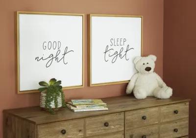 Set of Two Goodnight Framed Wall Art