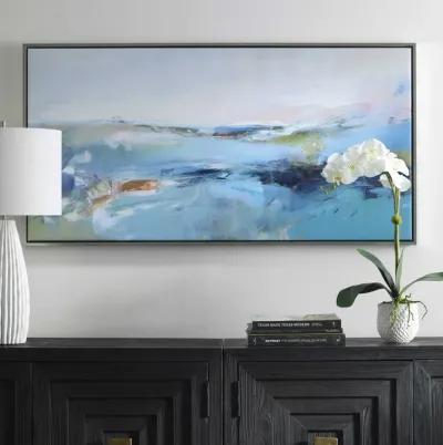  For the Love of the Sea  Framed Abstract Giclee On Canvas