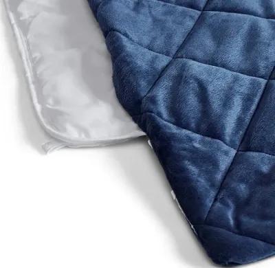 Luxury Quilted Mink Weighted Blanket - Indigo